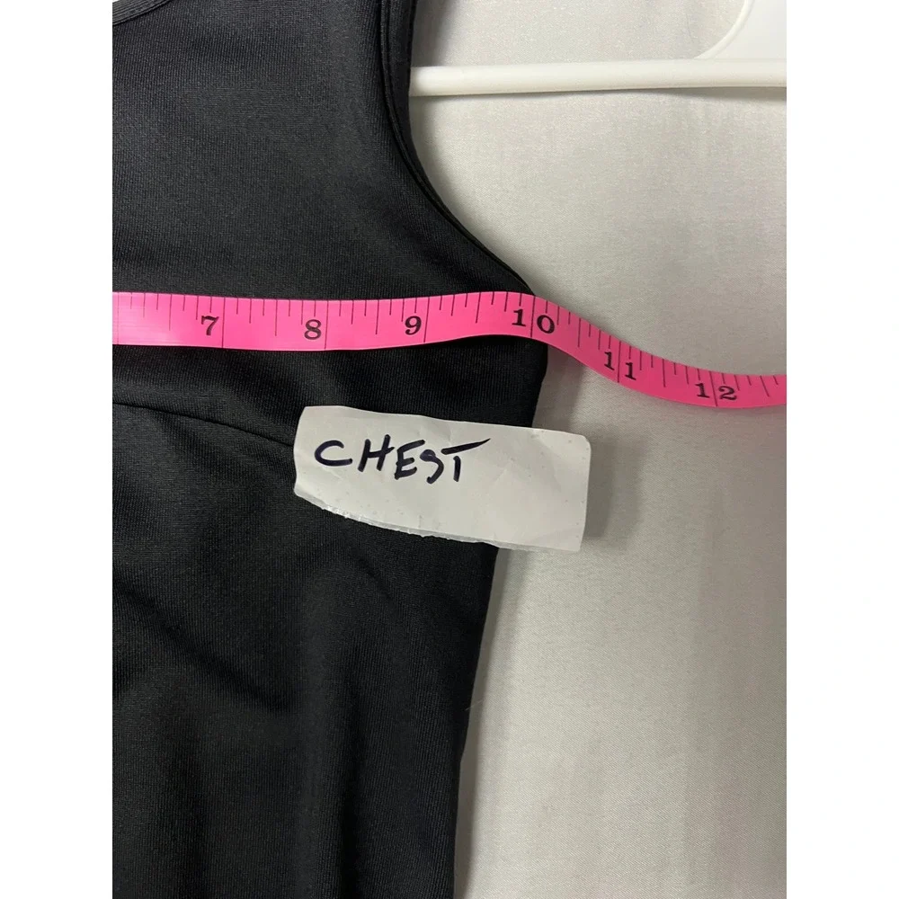 Girls Black Strappy Crisscross Back Gymnastics Dance Leotard Pink Sleeveless